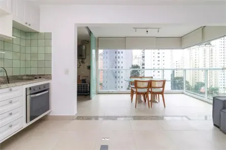 Apartamento com 1 Quarto para alugar, 43m² no Santo Amaro, São Paulo