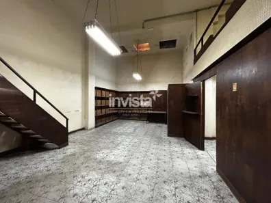 Sala Comercial para alugar, 118m² no Centro, Santos