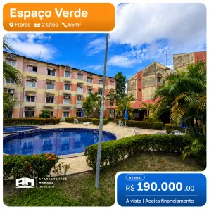 Apartamento com 2 Quartos para venda ou aluguel, 55m² no Flores, Manaus