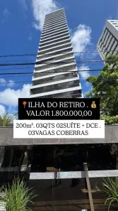 Apartamento com 3 Quartos à venda, 200m² no Ilha do Retiro, Recife