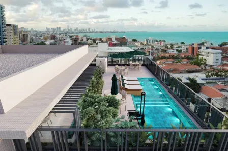Flat com 1 Quarto à venda, 54m² no Tambaú, João Pessoa