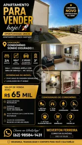 Apartamento com 2 Quartos à venda, 42m² no Residencial Porto Dourado, Goiânia