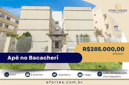 Apartamento com 3 Quartos à venda, 54m² no Tingui, Curitiba