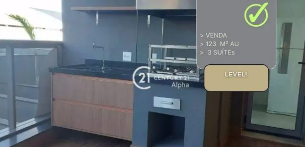 Apartamento com 3 Quartos à venda, 123m² no Sítio Tamboré Alphaville, Barueri
