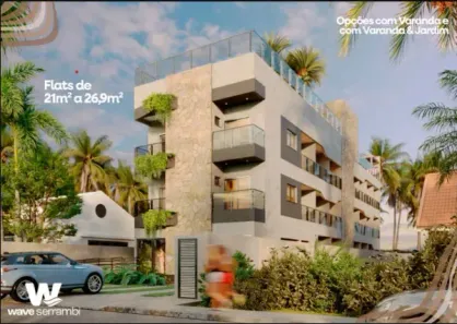 Apartamento com 1 Quarto à venda, 21m² no Enseadinha, Ipojuca