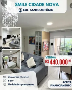 Apartamento com 2 Quartos à venda, 66m² no Monte das Oliveiras, Manaus