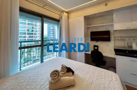 Apartamento com 1 Quarto para alugar, 21m² no Moema, São Paulo