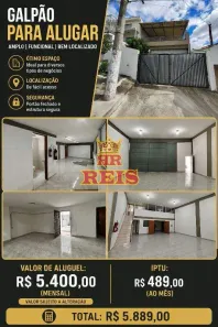 Galpão/Depósito/Armazém para alugar, 150m² no Taboão, São Bernardo do Campo