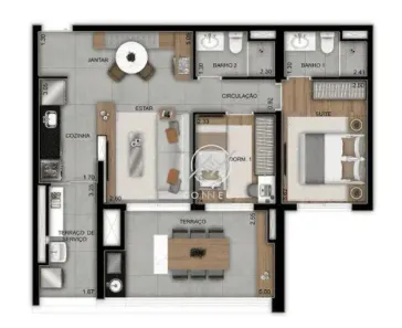 Apartamento com 2 Quartos à venda, 73m² no Butantã, São Paulo