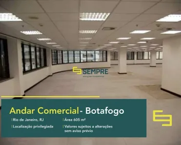 Sala Comercial para alugar, 605m² no Botafogo, Rio de Janeiro