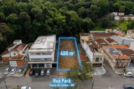 Lote/Terreno à venda, 480m² no Centro, Poços de Caldas