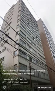 Apartamento com 2 Quartos à venda, 55m² no Centro, São Vicente