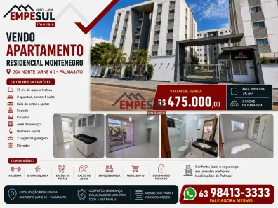 Apartamento com 3 Quartos à venda, 75m² no Plano Diretor Norte, Palmas
