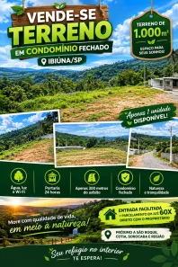 Lote/Terreno à venda, 1000m² no Centro, Ibiúna