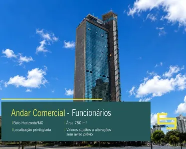 Imóvel Comercial para alugar, 750m² no Funcionários, Belo Horizonte