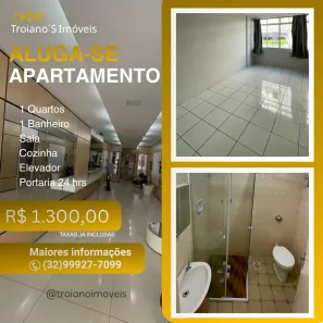 Apartamento com 1 Quarto para alugar, 55m² no Centro, Juiz de Fora