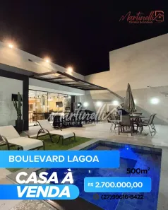 Casa de Condomínio com 3 Quartos à venda, 250m² no Boulevard Lagoa, Serra
