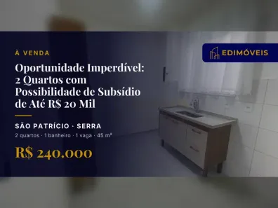 Apartamento com 2 Quartos à venda, 45m² no São Patrício, Serra