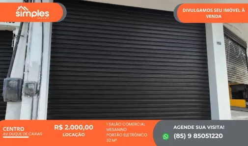 Ponto Comercial para alugar, 32m² no Centro, Fortaleza
