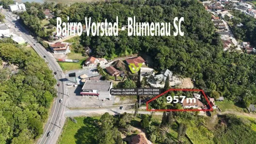 Lote/Terreno à venda, 957m² no Vorstadt, Blumenau