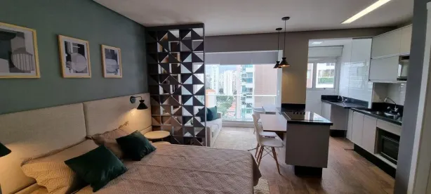 Flat com 1 Quarto à venda, 34m² no Cidade Monções, São Paulo