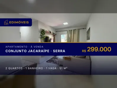 Apartamento com 2 Quartos à venda, 51m² no Conjunto Jacaraípe, Serra