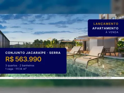 Apartamento com 3 Quartos à venda, 111m² no Conjunto Jacaraípe, Serra
