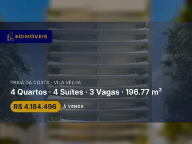 Apartamento com 4 Quartos à venda, 196m² no Praia da Costa, Vila Velha