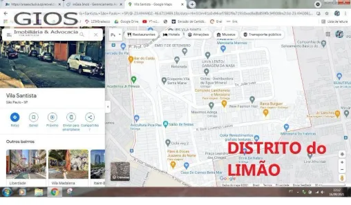 Lote/Terreno à venda, 187m² no Vila Santista, São Paulo
