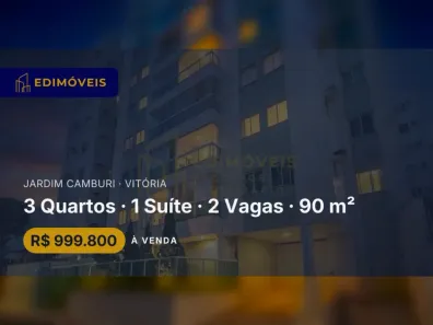 Apartamento com 3 Quartos à venda, 90m² no Jardim Camburi, Vitória