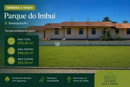 Lote/Terreno à venda, 370m² no Parque do Imbui, Teresópolis
