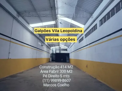 Galpão/Depósito/Armazém para alugar, 400m² no Vila Leopoldina, São Paulo