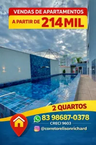 Apartamento com 2 Quartos à venda, 45m² no Cuiá, João Pessoa