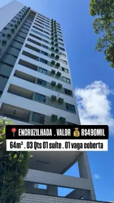 Apartamento com 3 Quartos à venda, 64m² no Encruzilhada, Recife