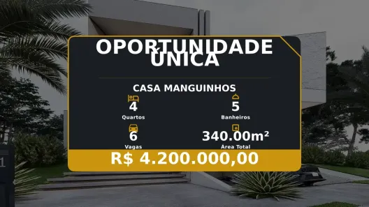 Casa com 4 Quartos à venda, 340m² no Manguinhos, Serra
