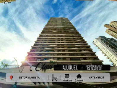 Apartamento com 4 Quartos para alugar, 217m² no Setor Marista, Goiânia