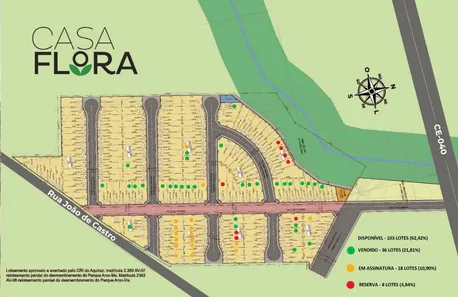 Lote/Terreno à venda, 150m² no Parques das Flores, Aquiraz