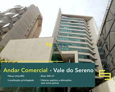 Sala Comercial à venda, 340m² no Vale do Sereno, Nova Lima