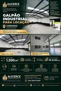 Galpão/Depósito/Armazém para alugar, 1200m² no Coroado, Manaus