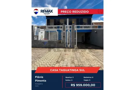 Casa com 5 Quartos à venda, 300m² no Taguatinga Sul, Brasília
