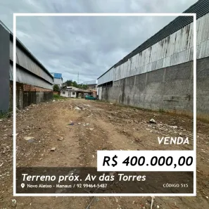 Lote/Terreno à venda, 450m² no Novo Aleixo, Manaus