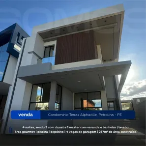 Casa de Condomínio com 5 Quartos à venda, 267m² no Boa Esperança, Petrolina