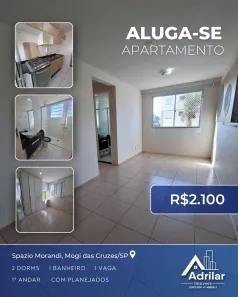 Apartamento com 2 Quartos para alugar, 45m² no Alto Ipiranga, Mogi das Cruzes