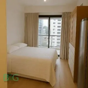 Apartamento com 1 Quarto para alugar, 25m² no Cerqueira César, São Paulo