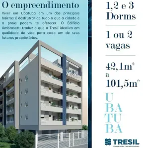 Apartamento com 2 Quartos à venda, 60m² no Itaguá, Ubatuba