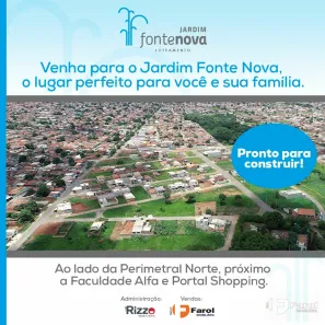 Lote/Terreno à venda, 200m² no Jardim Fonte Nova I, Goiânia