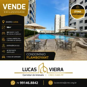 Apartamento com 3 Quartos à venda, 98m² no Luzia, Aracaju
