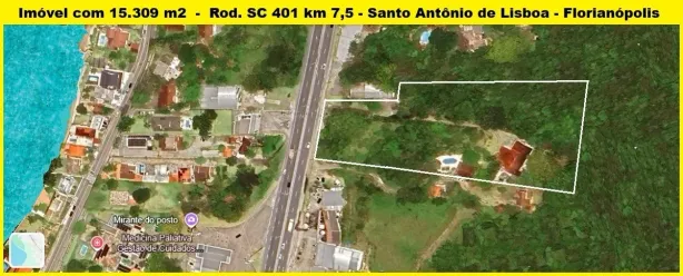 Lote/Terreno à venda, 15309m² no Santo Antônio de Lisboa, Florianópolis