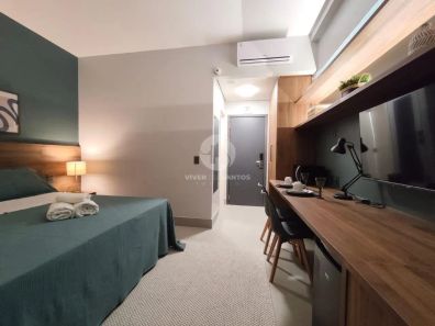Flat com 1 Quarto à venda, 24m² no Pompéia, Santos