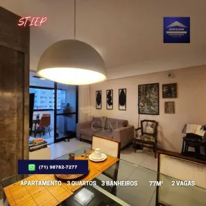 Apartamento com 3 Quartos à venda, 77m² no Stiep, Salvador